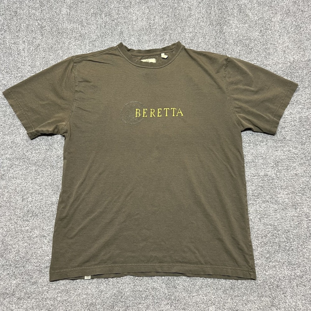 Beretta Shirt Mens Medium Green Logo Noble Art Of Hunting Outdoor Graphic Tee